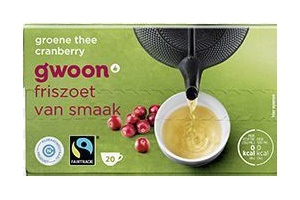 g woon groene thee cranberry