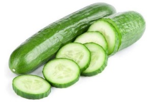 komkommer sla en radijs