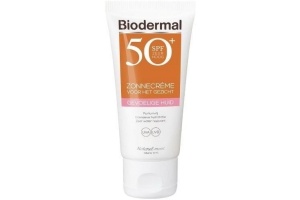 biodermal spf 50 zonnecreme voor het gezicht