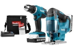 makita combiset accuschroefboormachine en decoupeerzaag dk18298x1