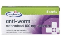 mebendazol 100 mg anti worm tabletten
