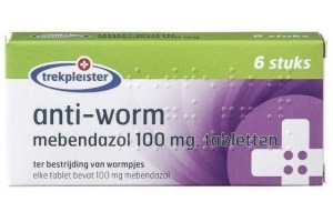 mebendazol 100 mg anti worm tabletten