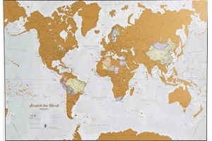 world scratch map