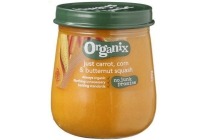 organix just 6m carrot corn en butternut squash
