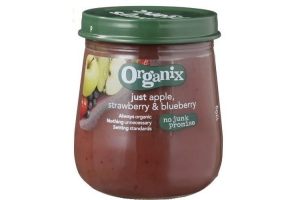 organix just 6m apple strawberry en blueberry