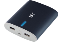 isy iap 4000 powerbank 10 000 mah zwart