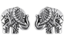 zilveren oorbellen olifant bali