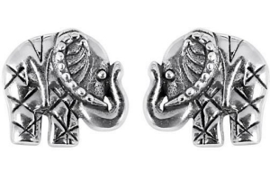 zilveren oorbellen olifant bali