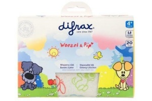 difrax woezel en pip wegwerpslabbetjes