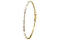 goldplated armband white crystals