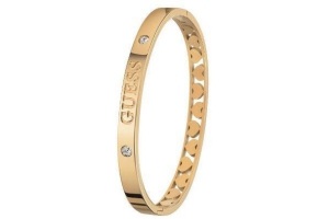 guess stalen armband bangle goldplated heart