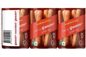 g woon knakworsten 3 pak