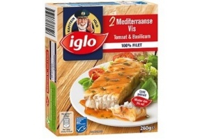 iglo mediterraanse vis tomaat en basilicum