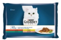 gourmet kattenvoeding mini filets in saus