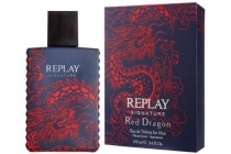 replay signature red dragon for man