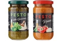 pesto alla genovese en pesto rosso