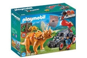 playmobil offroad buggy met dinovangnet