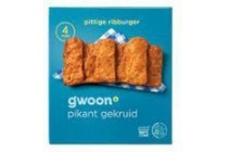 g woon pittige ribburger