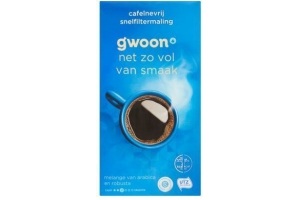 g woon snelfiltermaling cafeinevrij