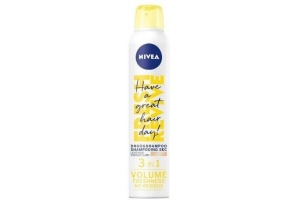 nivea 3 in 1 droogshampoo licht haar