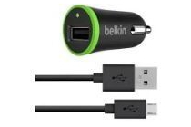 belkin car charger met usb naar micro usb kabel zwart