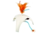 trixie feather spinner 18 10 18 cm wit oranje