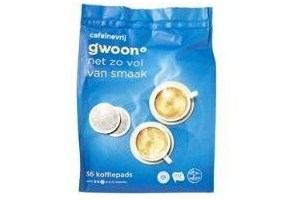 g woon koffiepads caffeinevrij