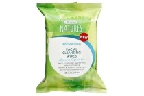 kruidvat natures hydrating facial cleansing wipes