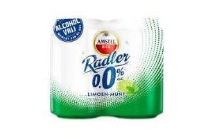 amstel radler limoen munt 0 0