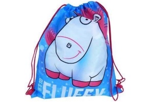 fluffy unicorn gymtas