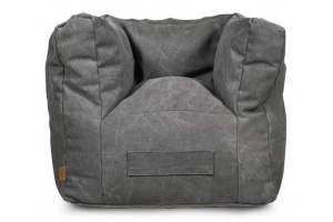 fauteuil stonewashed canvas grey