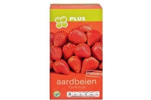 plus aardbeien vriesvers