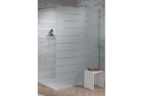 inloopdouche met glas stripe motief