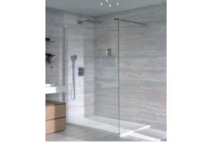 inloopdouche glasmotief helder glas