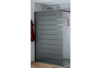inloopdouche glasmotief stripe grijs