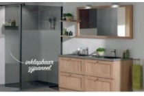 glasmotief grijs met matte strook