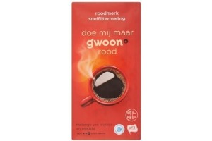 g woon roodmerk snelfiltermaling koffie