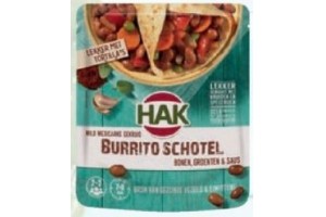 hak mexicaanse burrito schotel of kidneybonen chili