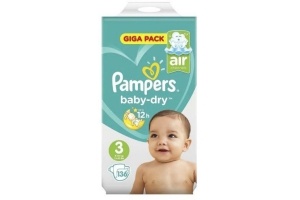 pampers baby dry maat 3 luiers