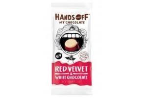 hands off witte chocolade red velvet
