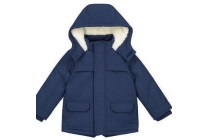 prenatal winterjas blauw