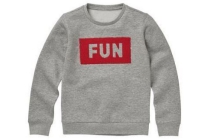 kindersweater middengrijs