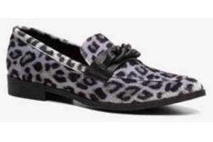 blue box dames leopard loafers