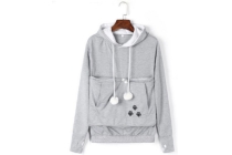 hoodie met huisdierbuidel