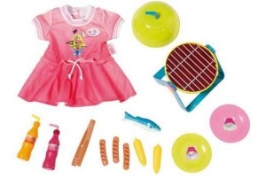 baby born play en fun barbecue set