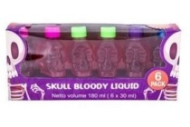 skull bloody liquid