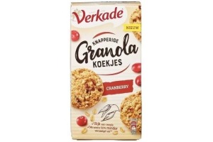 verkade granola cranberry koekjes