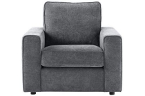 fauteuil vadena met bies antraciet