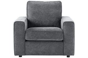 fauteuil vadena met bies antraciet