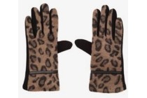 dames leopard handschoenen